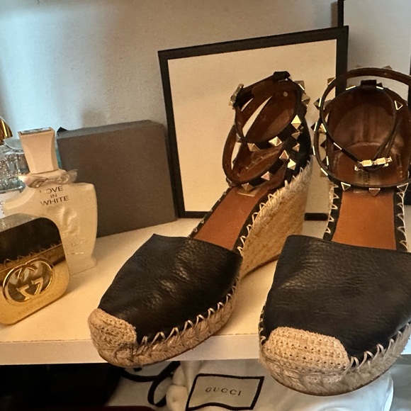Valentino Rockstud Wedge Espadrille - Picture 4 of 7